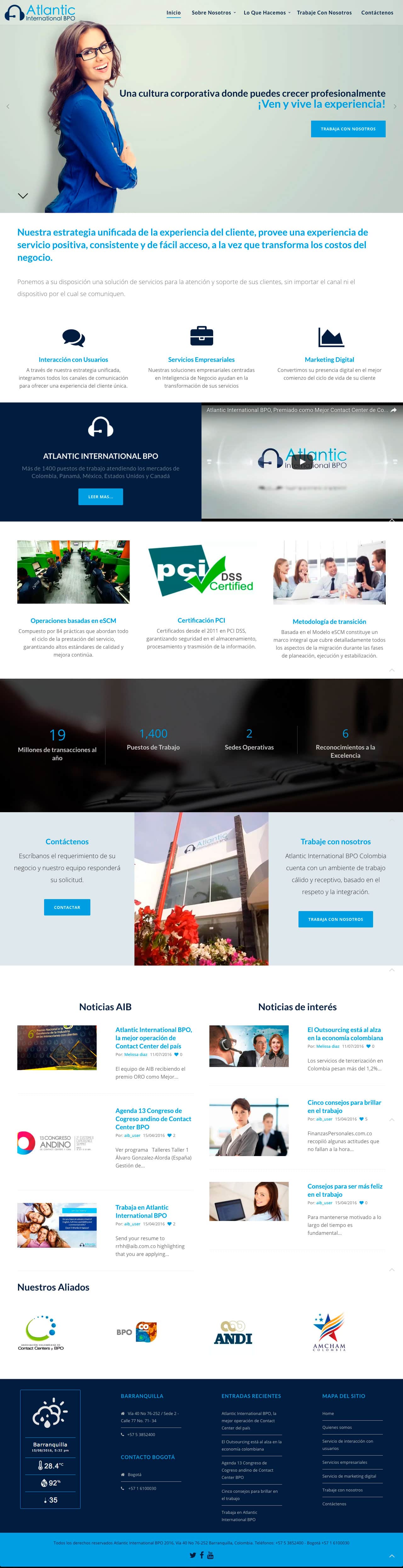 WebSite Atlantic International BPO Image